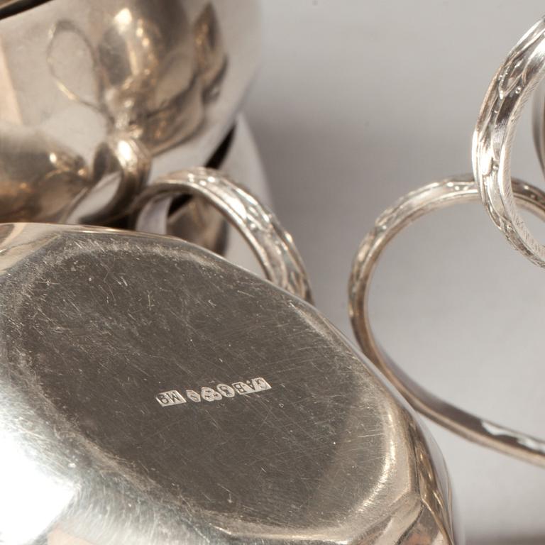 PUNSCHMUGGAR, 12 st. Silver G.A.B 1950/60-tal. 390g.