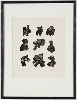 Henri Michaux · HENRI MICHAUX, litografi, signerad och numrerad 6/40