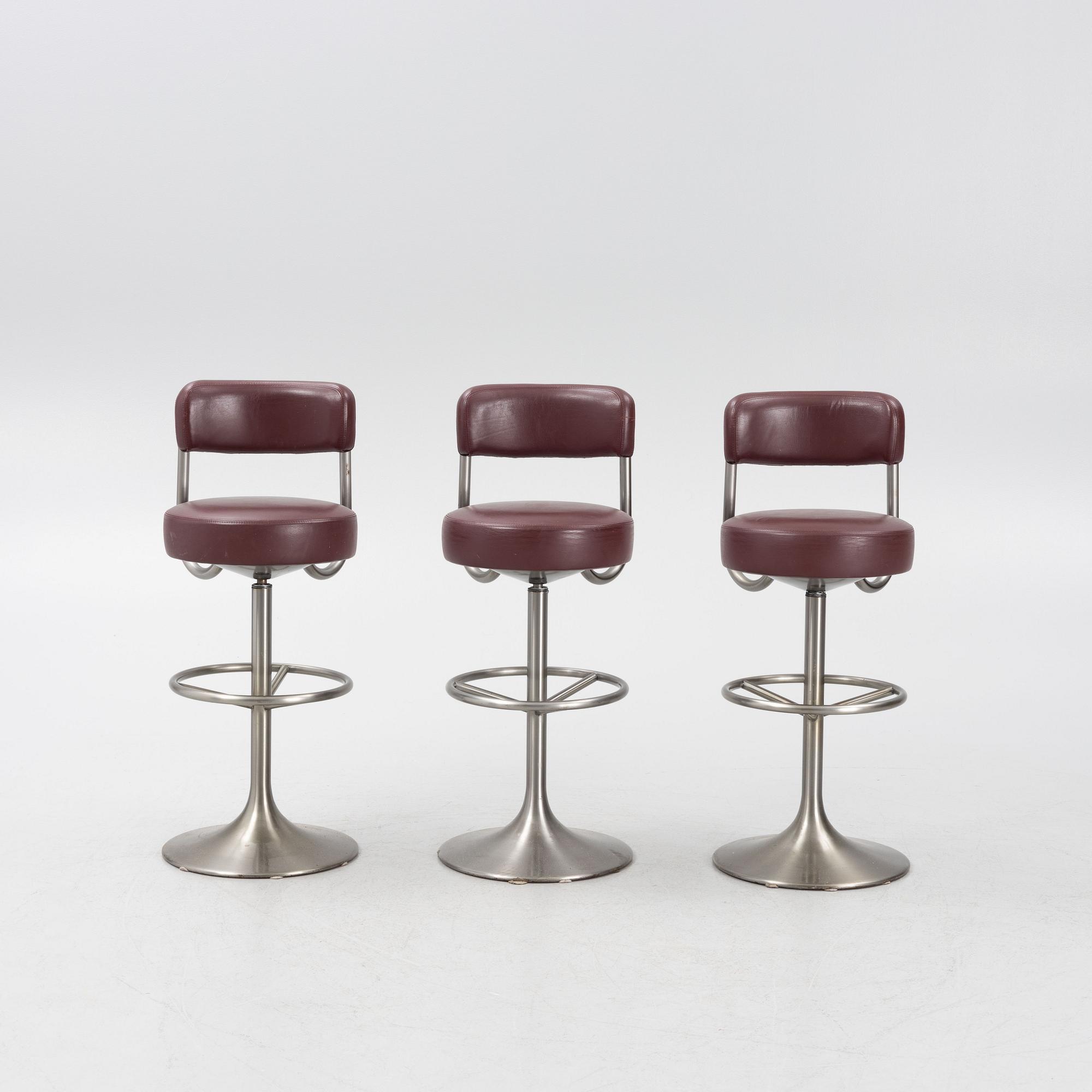 Johanson Design, barstolar, 3 st, Markaryd, 1900-talets senare del.