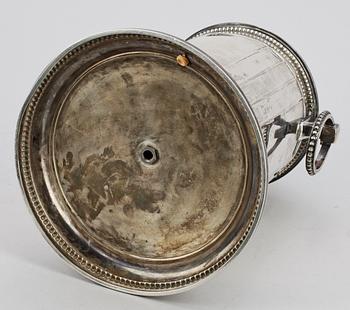 BORDSLAMPA, silver, CG Hallberg, Stockholm, 1917, tot vikt  ca 1300g.