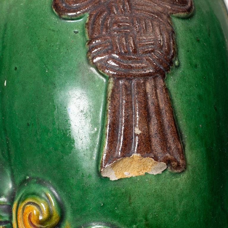 Fohundar, ett par, porslin, Kina, 1900-talets andra hälft.