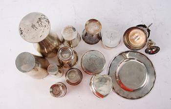 PARTI DIVERSE, ca 12 delar, silver mm.