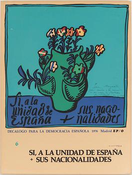 FILMAFFISCHER, 6 st, offsettryck, Kuba och Spanien, 1970-tal.