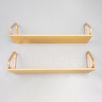 Alvar Aalto, a pair of model '112B' birch book shelves, Artek, Finland.