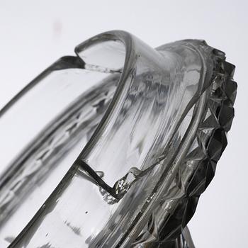 A pair of glass bonbonnières, probably Ireland. 19th century.