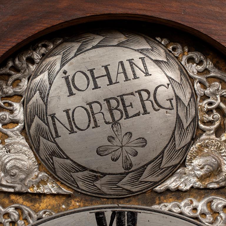 A Swedish long case clock, second half of the 18th century.