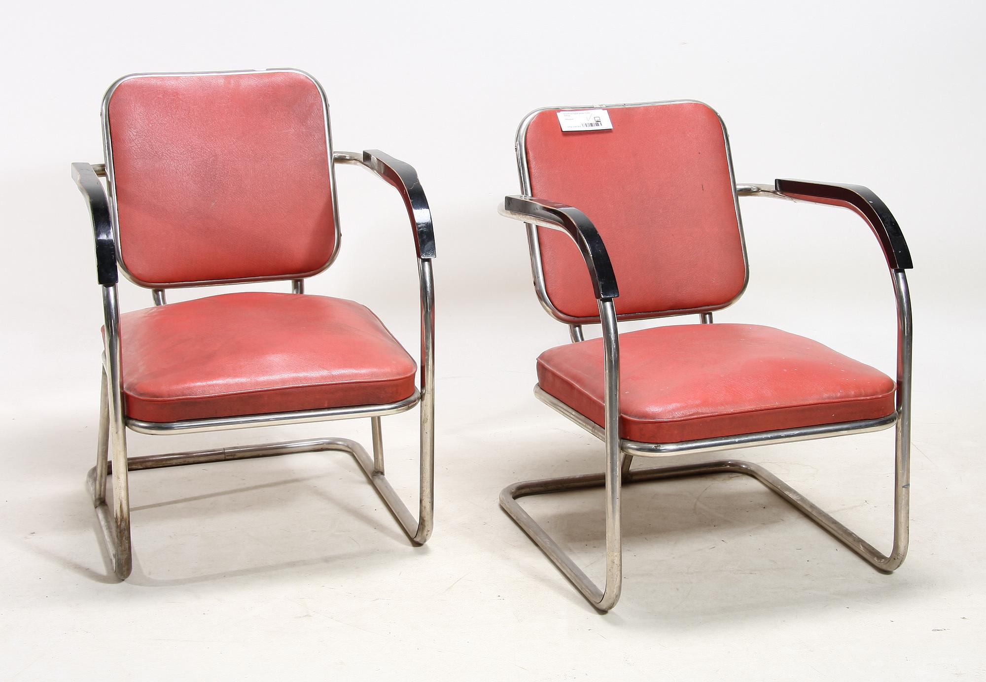 FÅTÖLJER, ett par. Funkis, 1930-tal.