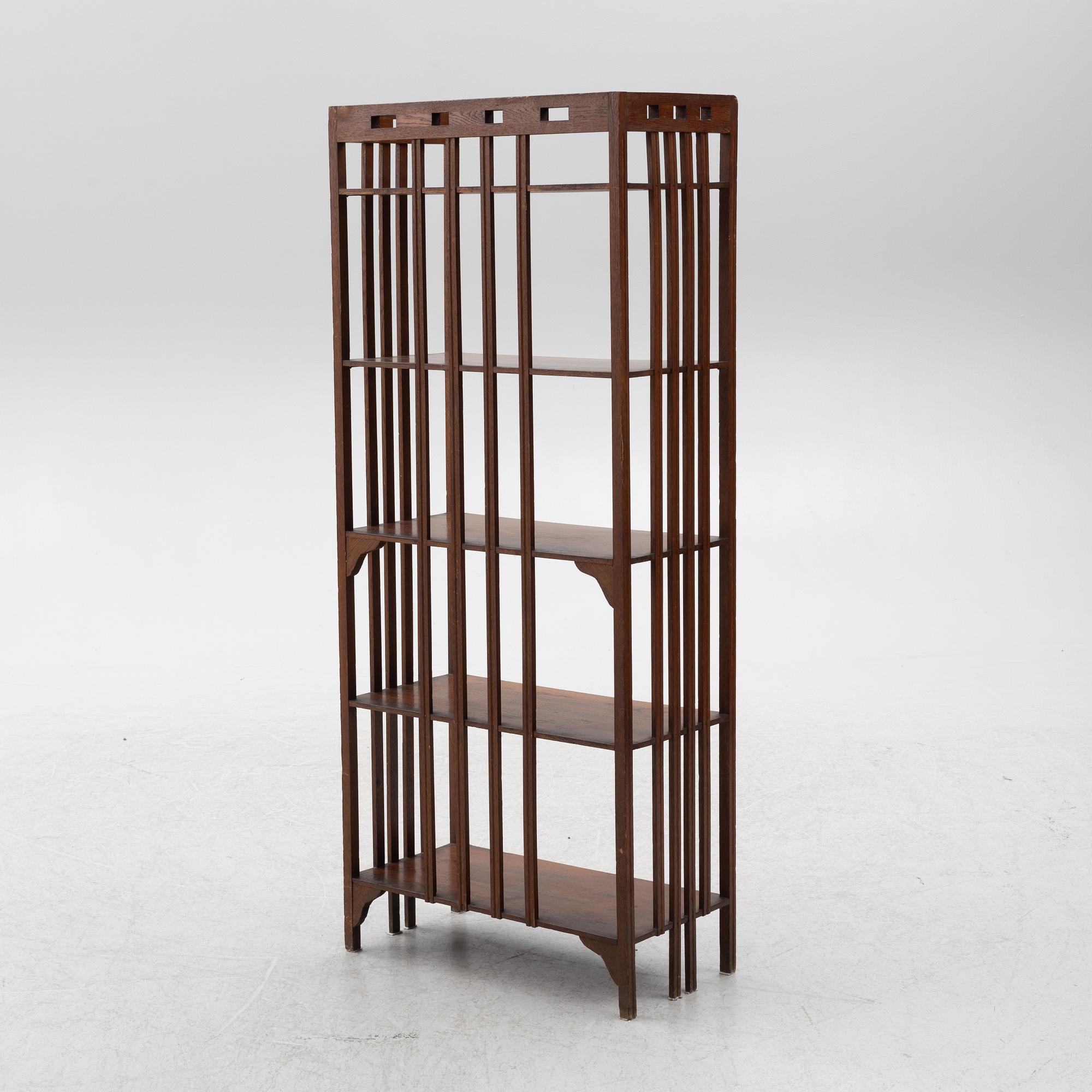 Jugend/Art Nouveau, bokhylla, 1900-talets början.