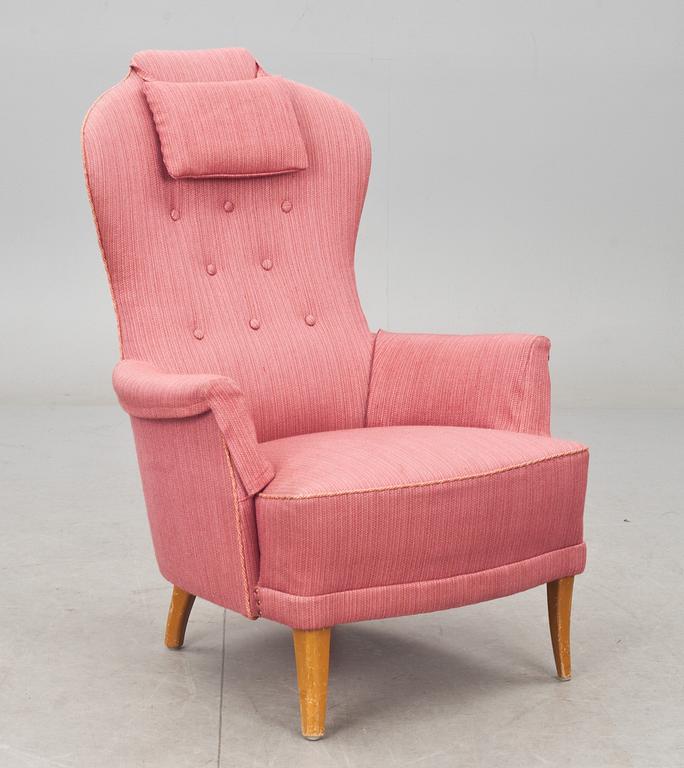 FÅTÖLJ, "Farmor", Carl Malmsten.