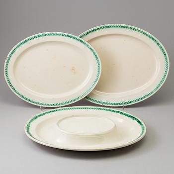 A creamware Rörstrand Empire part dinner service (50 pieces).