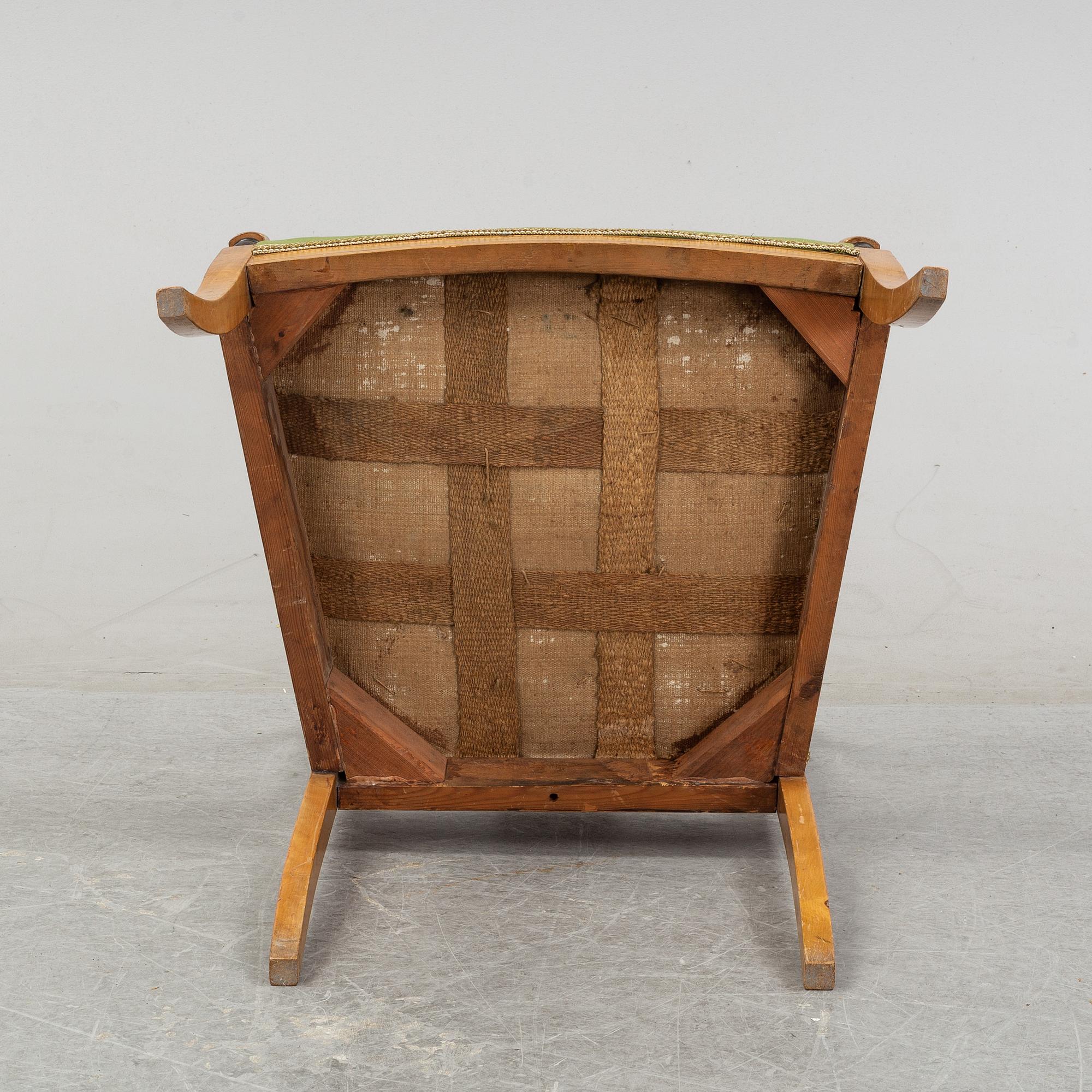 A late Gustavian style mahogany writing desk.