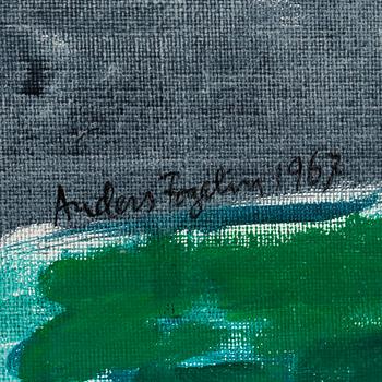ANDERS FOGELIN, oil on canvas, signed.