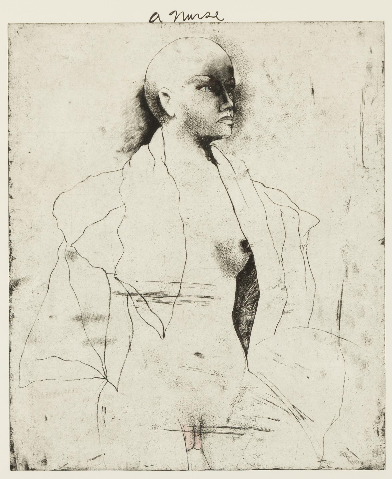 Jim Dine, "A Nurse", from Eight Sheets from an Undefined Novel.
