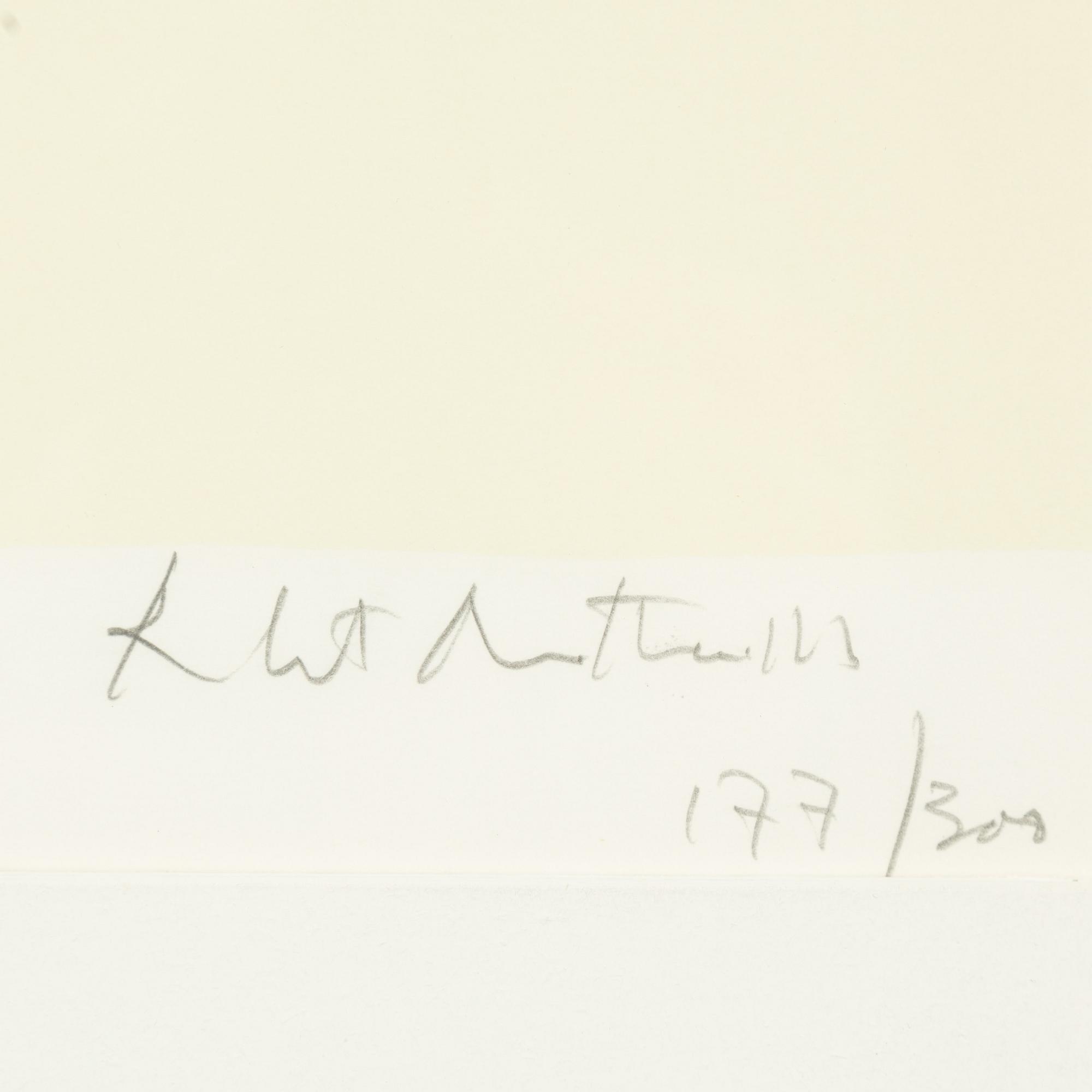 Robert Motherwell, litografi, signerad, numrerad 177/300. Utförd 1971 - 1972.