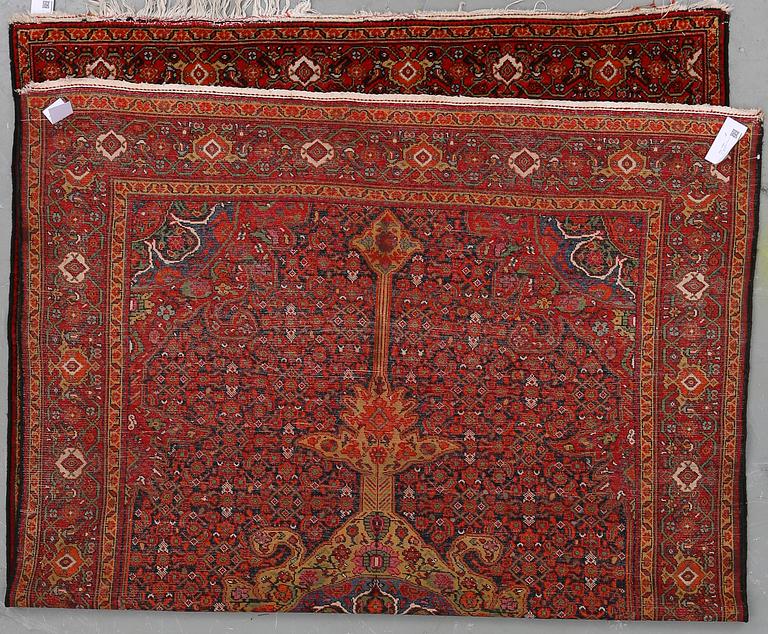 RUG, semi-antique Malajir. Around  218 x 142 cm.