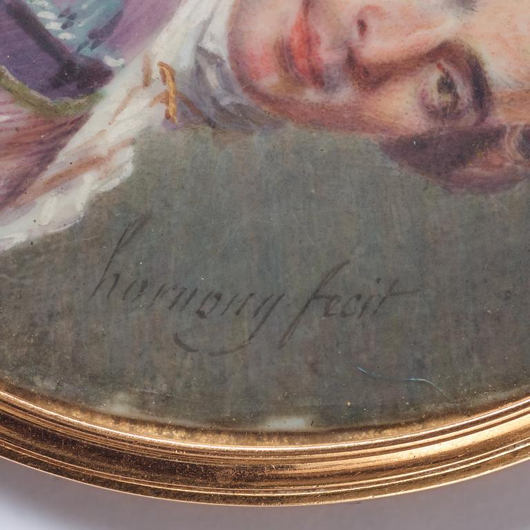 Anton Ivanovich Hornung, Miniature,  by Joseph Hornung, signed Hornung fecit.