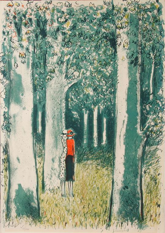 CASSIGNEUL, JEAN PIERRE. Färglitografi, sign o nr 43/120.