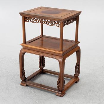 A Chinese hardwood table / shelf, 1900s.