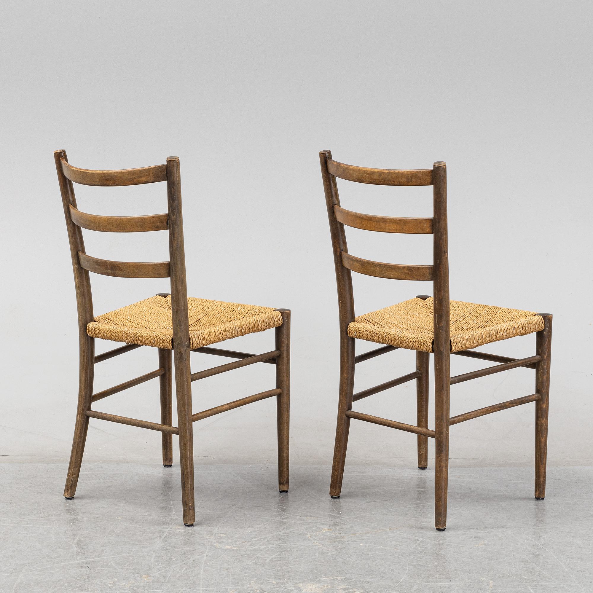 Stolar, 6 st, Gemla, Diö, 1930/40-tal.