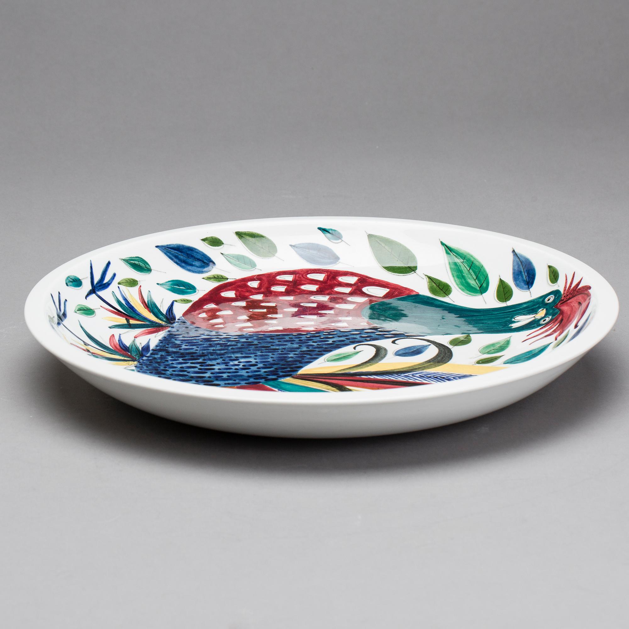 A Rörstrand handpainted plate.