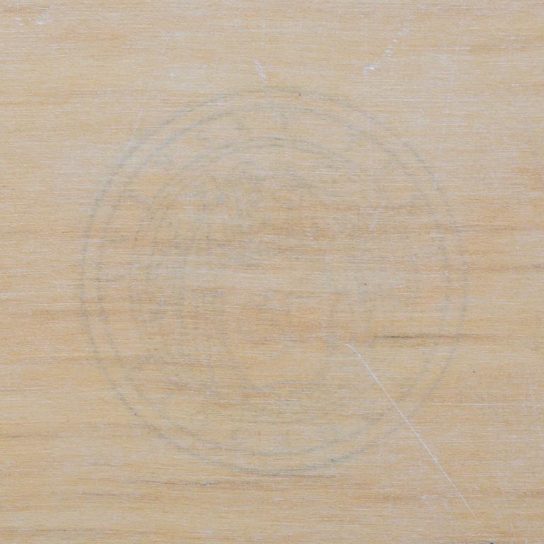 BRICKA SAMT TEHUVA, tyg "La Plata" Firma Svenskt Tenn. Inköpt 1962.