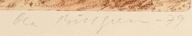 Ola Billgren, coloir lithograph, signed -79 EA.