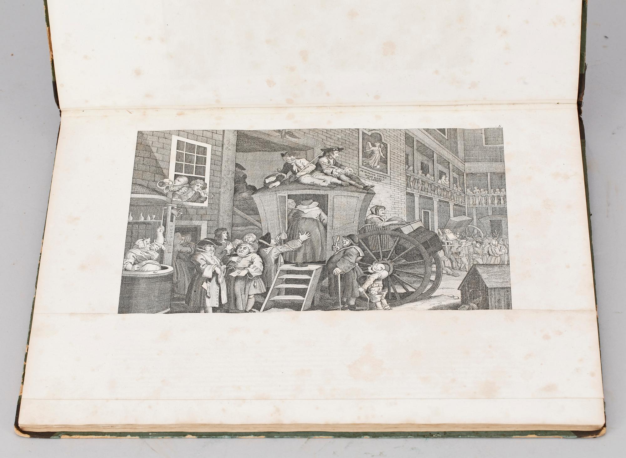 BOK, William Hogarths sämmtliche werke in 1 band, 3te auflage, 1800-talets första hälft.