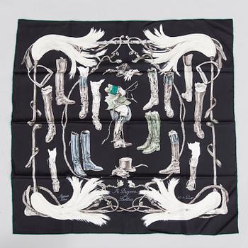 SCARF, siden, "A Propos de Bottes", design Xavier De Poret, Hermès, Paris.