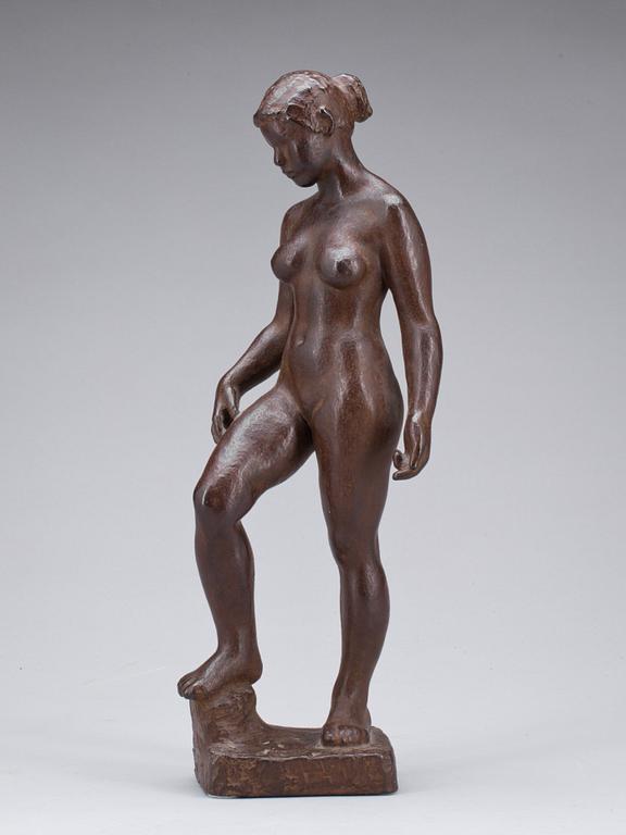 ANSGAR ALMQUIST, skulptur brons. Signerad och numrerad 1/8.