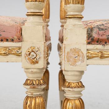 Banketter, ett par, omkring 1900, Sengustaviansk stil.