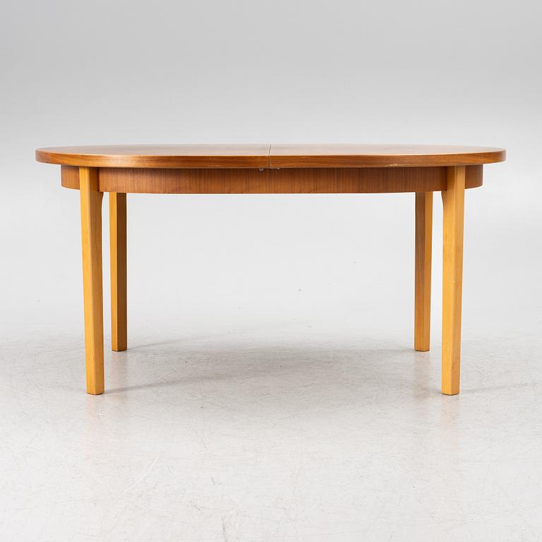 Dining table, walnut, 1960s.
