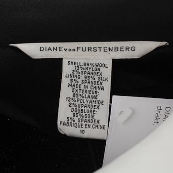 DRÄKT, bestående av kjol samt kavaj, Diane von Furstenberg.