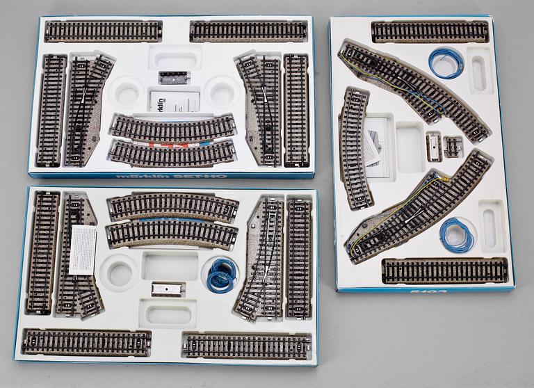 UTBYGGNADSSATSER, 3 st, 2 x "5191" samt "5193", Märklin, 1900-talets andra hälft.
