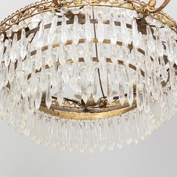 An Empire style chandelier, early 20th Century.