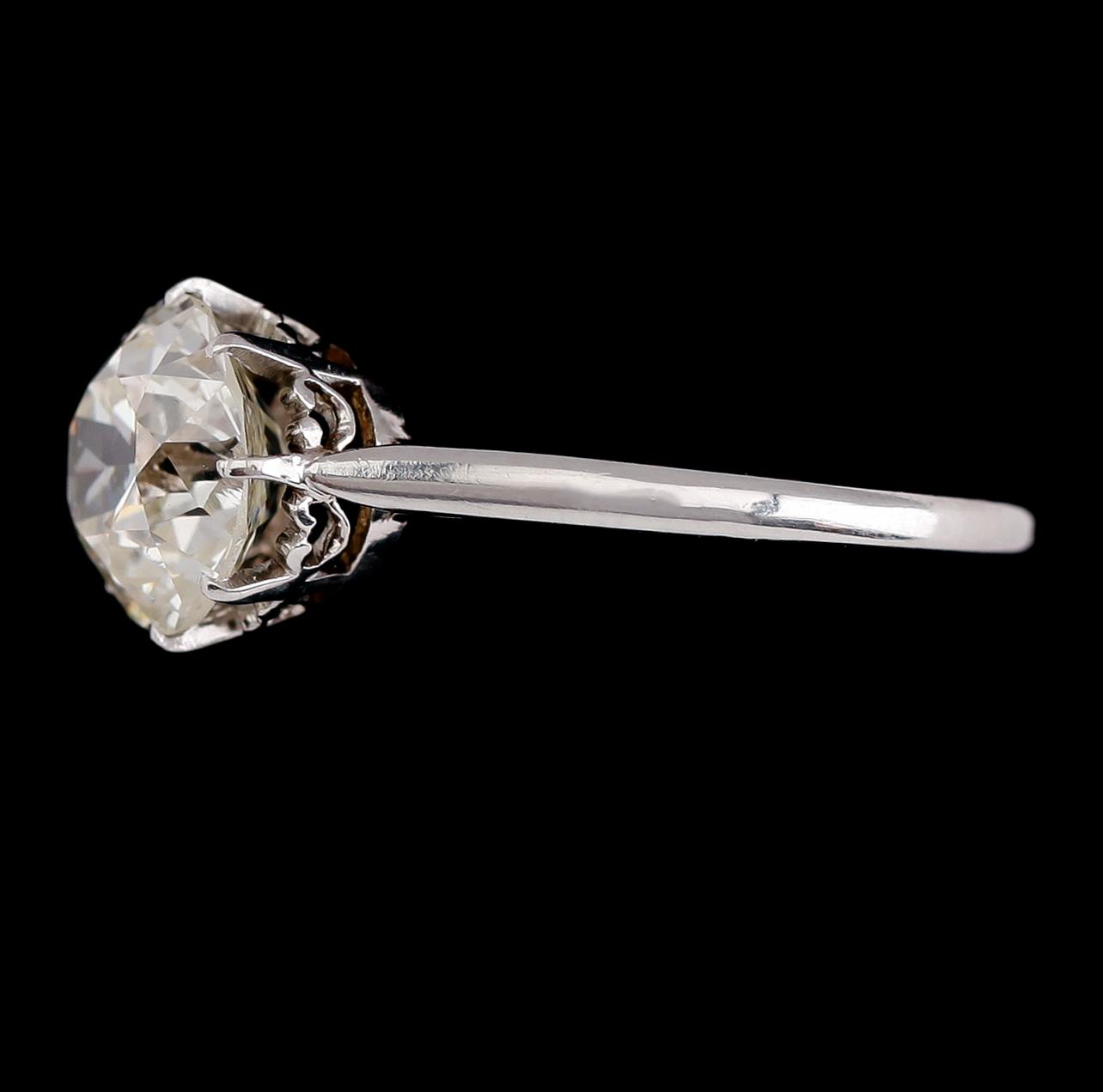 RING, 18 k vitguld, solitär briljantslipad diamant ca 1.90-2.00 ct.