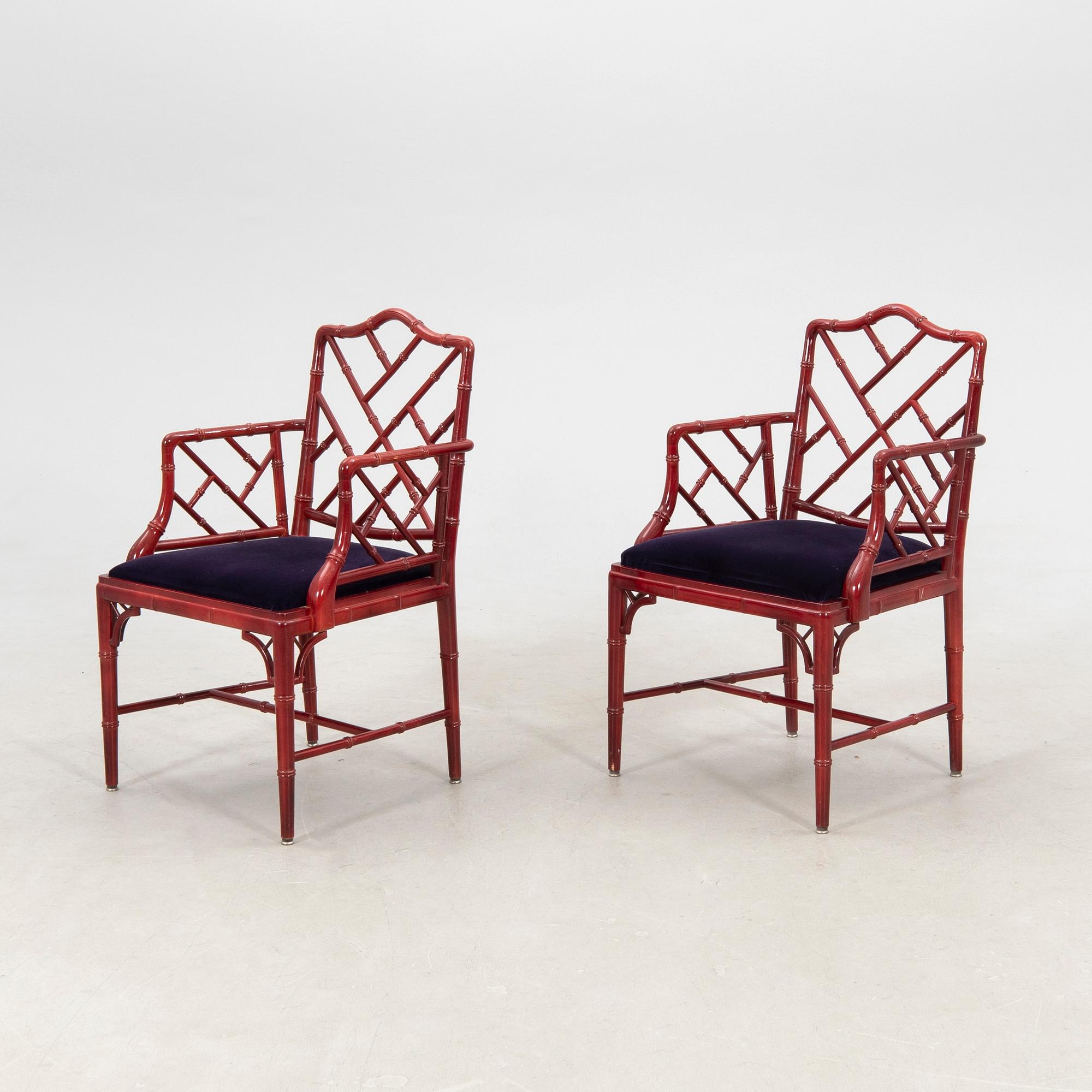 A seven-piece dining suite by Miranda of Sweden, second half of the 20th century.