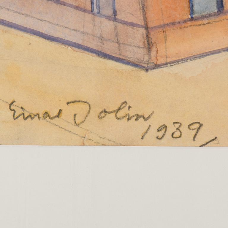 EINAR JOLIN, gouache and watercolour on paper, signed Einar Jolin and dated 1939.