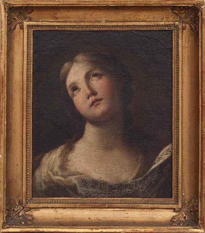 OKÄND KONSTNÄR, olja på duk. 1700/1800-tal.