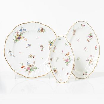 Servisdelar, 55st, porslin, Rörstrand, sent 1800-/tidigt 1900-tal.