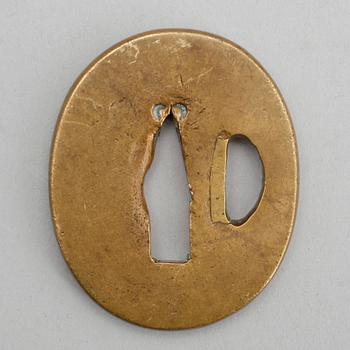 TSUBA, brons, Japan, 1800-/1900-tal.