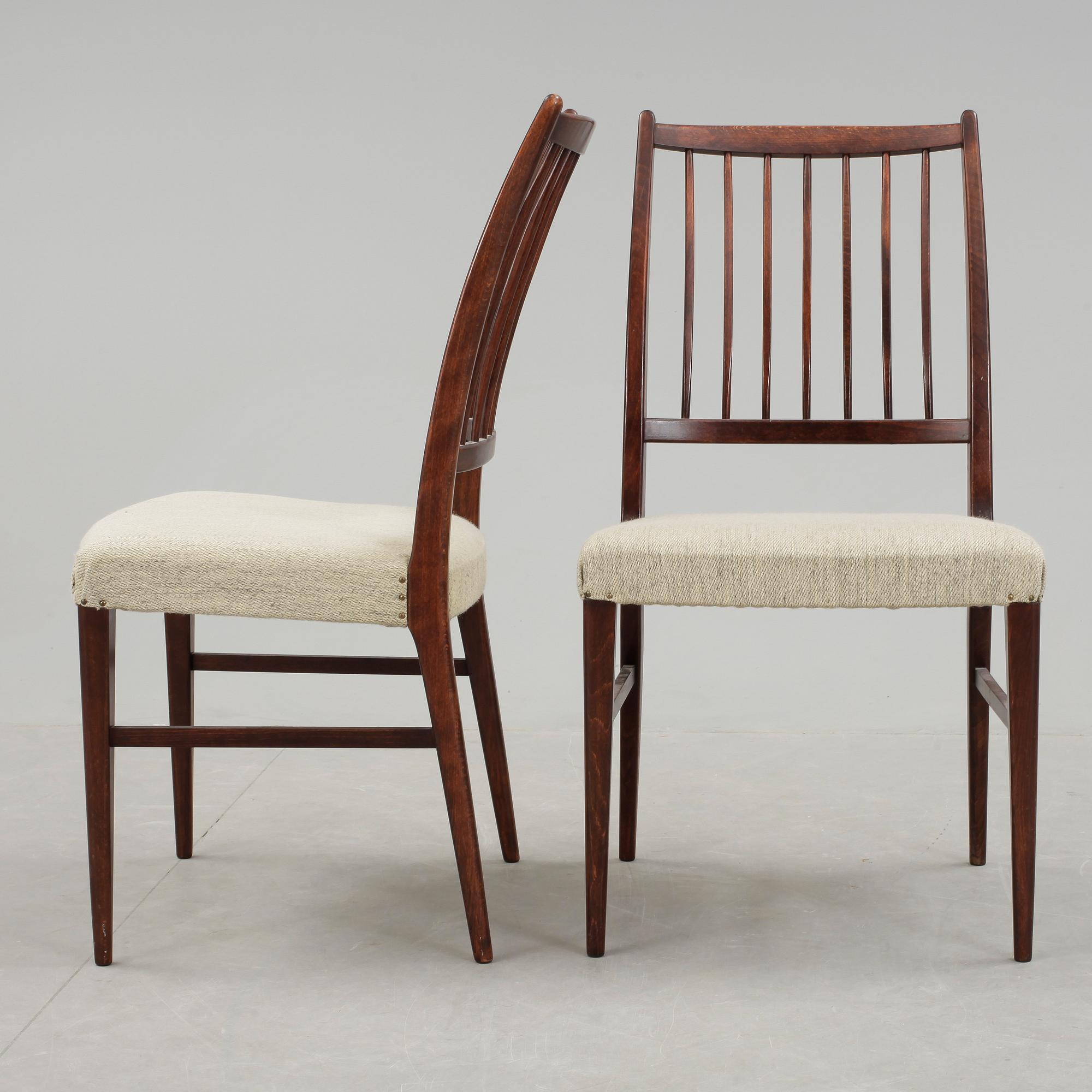 MATBORD samt STOLAR, 4 st, Svante Skogh, 1960/70-tal.