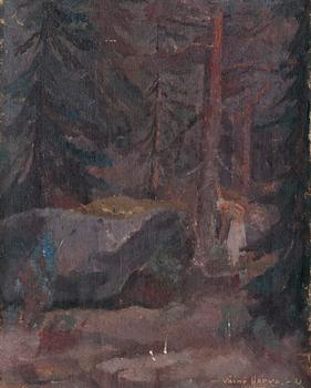 549. Väinö Hervo, A WOMAN IN THE FOREST.
