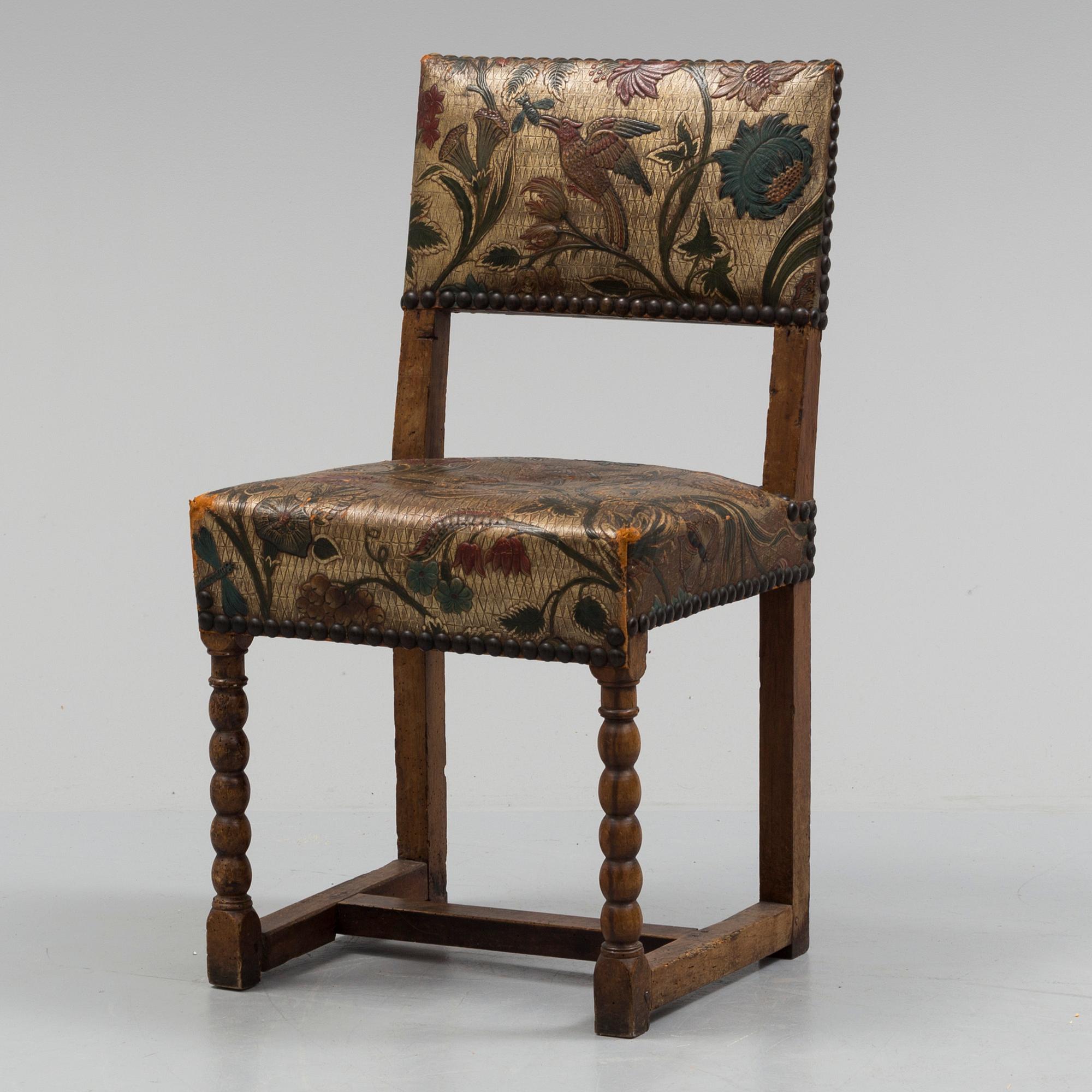 A baroque chair, late 17th or early 18th century.