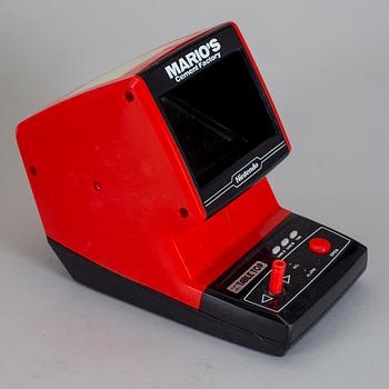 SPELKONSOL, "Mario's Cement Factory", Game & Watch table top, Nintendo, 1983.