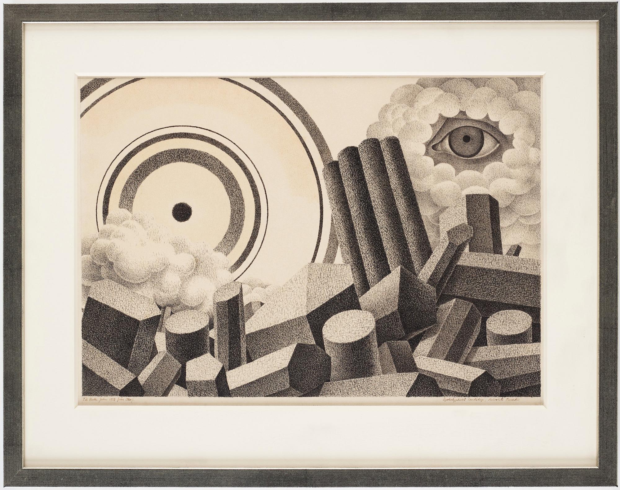 Otto G Carlsund, "Apocaplyptic landscape".