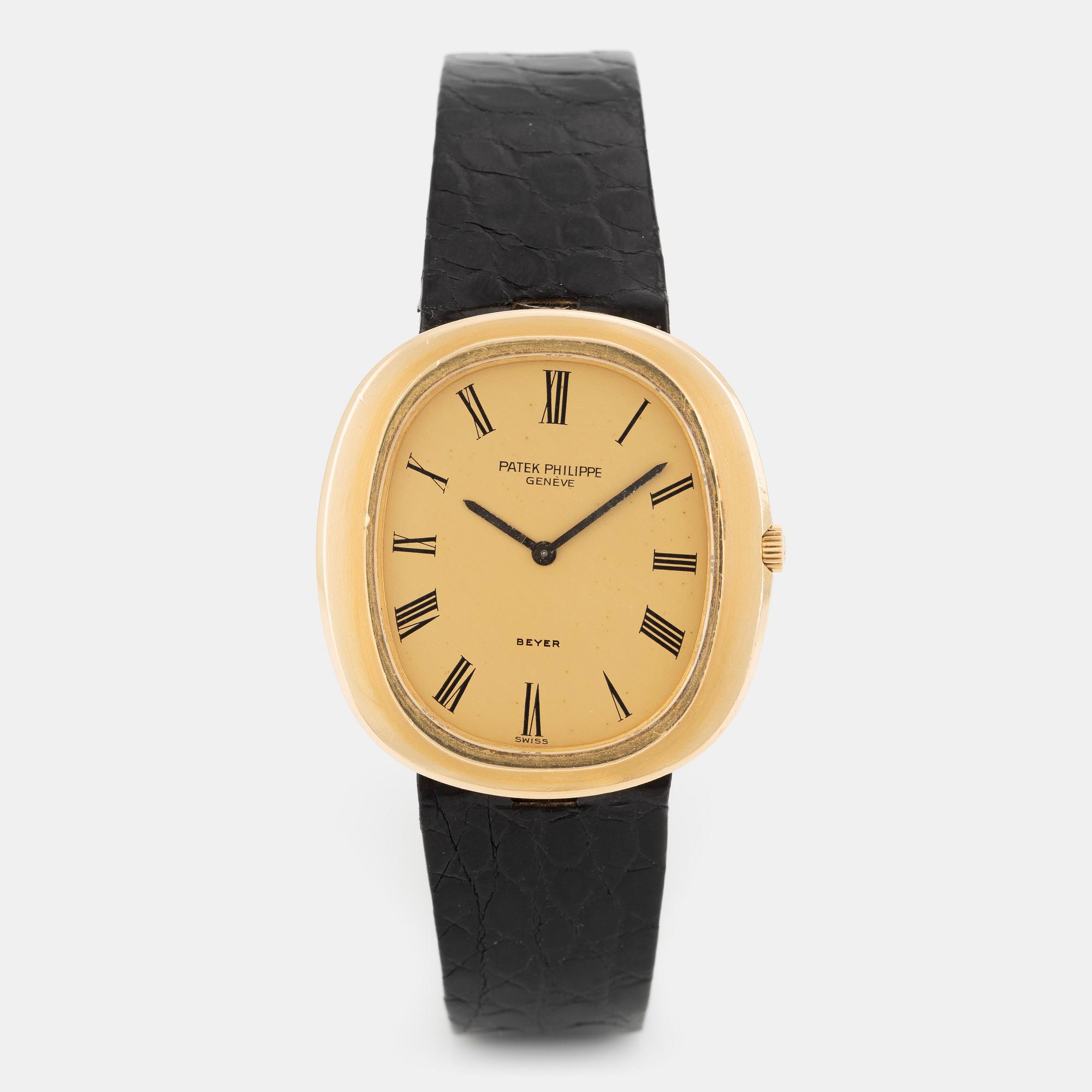 Patek Philippe, Ellipse, "Double Signed", "Beyer", ca 1975.