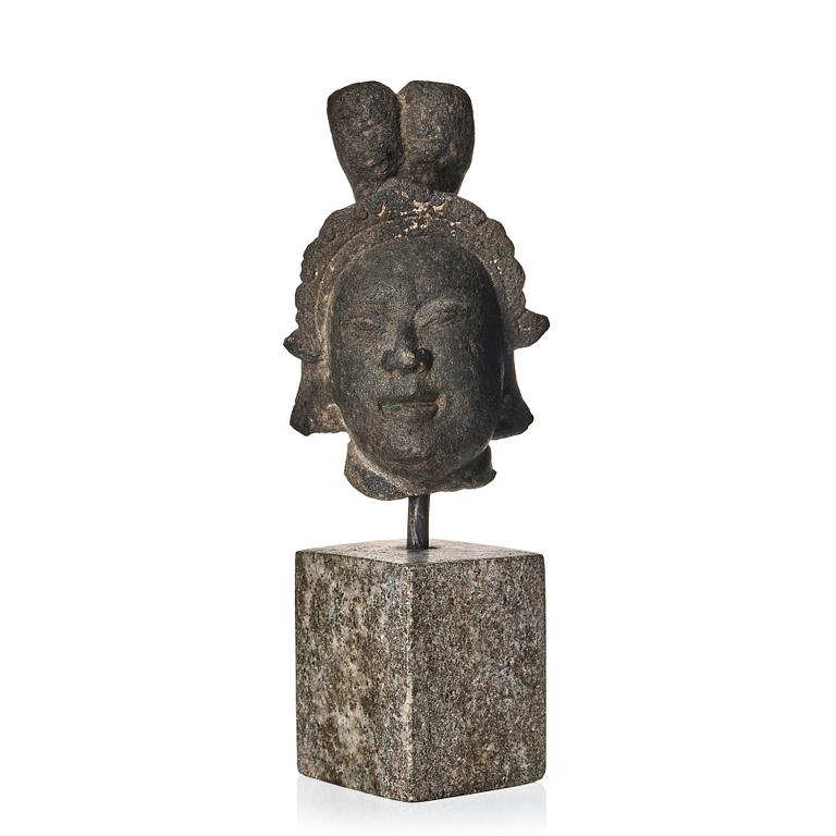 Skulptur, sten. Mingdynastin (1368-1644) eller äldre.