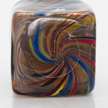 Kaj Franck, a glass bottle, signed Kaj Franck Nuutajärvi.