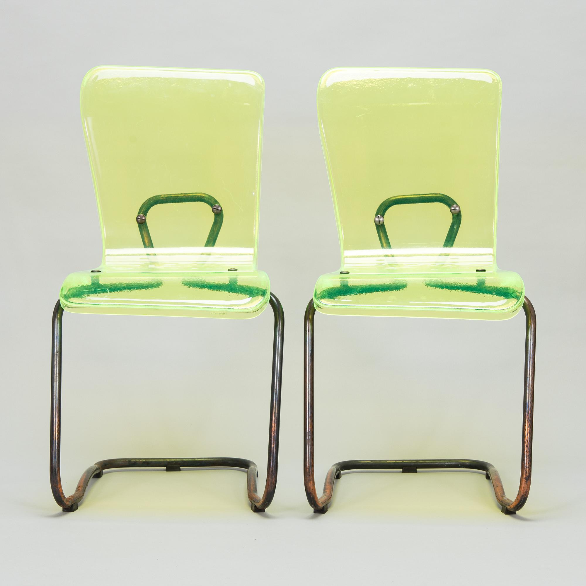 Vesa Honkonen, a pair of 'Kiasma Chairs', Källemo AB, Sweden 2008.