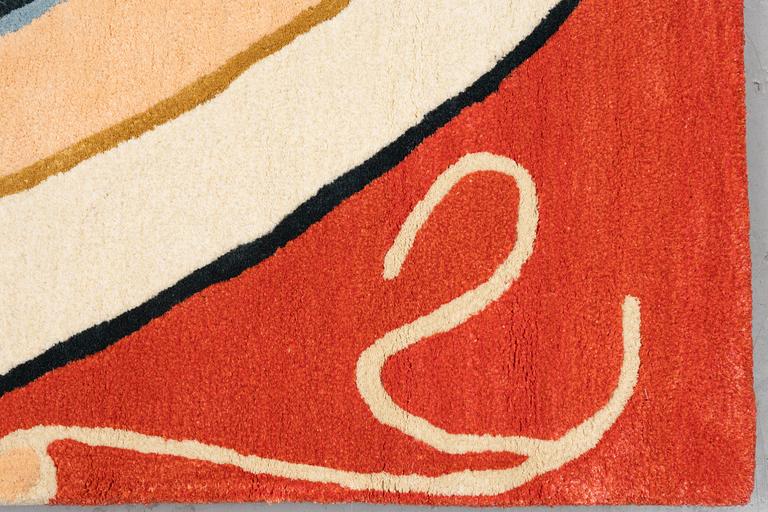 Hilma af Klint, a carpet, "Group VI, no 15, Series WUS, Seven Pointed Star", 11/30, hand tufted, ca 221 x 168 cm.